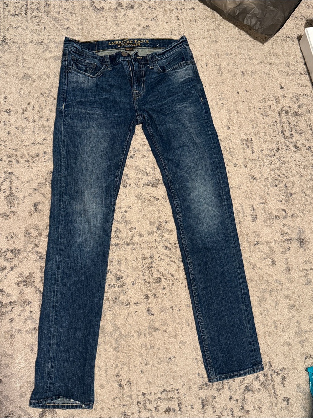 American Eagle Outfitters Men's Slim Jeans - Dark Blue Wash